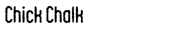 Chick Chalk font preview